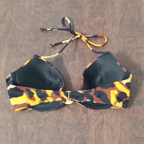 ❤ Victoria's Secret Camo Tie Bikini Top - Picture 5 of 8